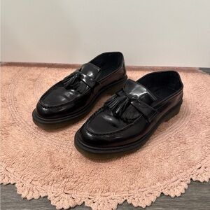 Dr. Martens Shiny Black Tassel Loafers